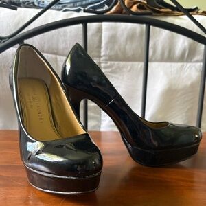 Chinese Laundry Black Patent Platform Pumps